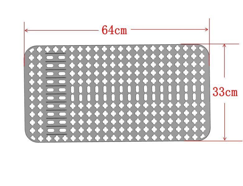 Силіконовий килимок в мийку термостійкий Nett SG-6433 309 фото