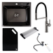 Комплект кухонной мойки Valeso 60х50HM PVD Kitchen Line SL73812 фото 1