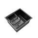 Кухонна мийка Kroner KRP Schwarze - 4843HM PVD (3.0/1.0 мм) CV022792 фото 4