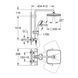Душова система термостатична Grohe QuickFix Vitalio Start System 250 Cube 26696000 CV033052 фото 2