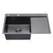 Комплект кухонной мойки Kroner KRP Schwarze 7849LHM PVD ST4303 ST42121 фото 5