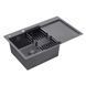Комплект кухонной мойки Kroner KRP Schwarze 7849LHM PVD ST4303 ST42121 фото 4