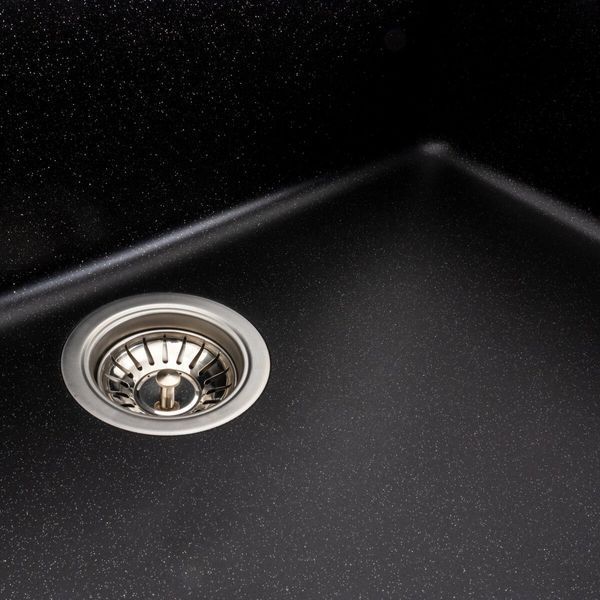Гранітна мийка для кухні Platinum 7945 Paruana матова Чорний металік 39812 фото