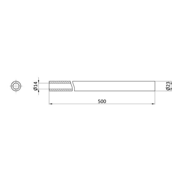 Сменный гибкий шланг для смесителя, силикон, цвет белый, Pllen&oacute; Kitchen Line ST430023 фото