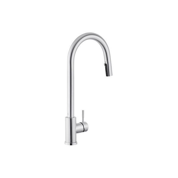 Смеситель для кухни с выдвижным изливом Kroner KRP Edelstahl Klassisch - ESG03915 CV032281 фото