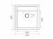 Гранітна мийка для кухні Platinum 5149 FIESTA матова Графіт 3828 фото 5