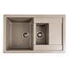 Гранітна мийка для кухні VALESO 7850W TOSKANA матовий Титан 49012 фото 4