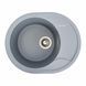 Гранитная мойка для кухни Platinum 5847 ONYX матовая (серый металлик) 38973 фото 1