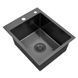 Комплект кухонної мийки Kroner KRP Schwarze 40х50HM PVD ST08 Grafite SL43821 фото 9
