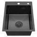 Комплект кухонної мийки Kroner KRP Schwarze 40х50HM PVD ST08 Grafite SL43821 фото 8
