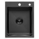 Комплект кухонної мийки Kroner KRP Schwarze 40х50HM PVD ST08 Grafite SL43821 фото 7