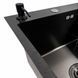 Комплект кухонной мойки Platinum Handmade CM 78*50 L PVD pl23731 фото 6