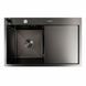 Комплект кухонной мойки Platinum Handmade CM 78*50 L PVD pl23731 фото 2