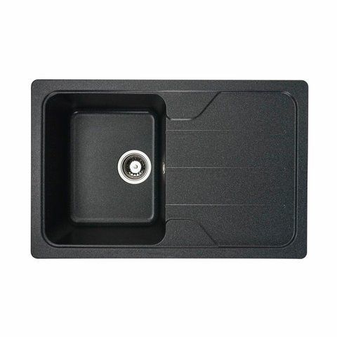 Гранитная мойка для кухни Platinum 7850 VERONA матовая Антрацит 3911 фото