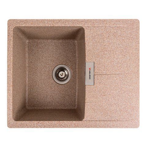 Гранітна мийка для кухні VALESO 6250 ZIRKONE матова Карамель 48913 фото