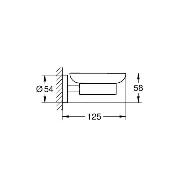Мыльница с держателем Grohe QuickFix Start Cube 41193000 CV031949 фото