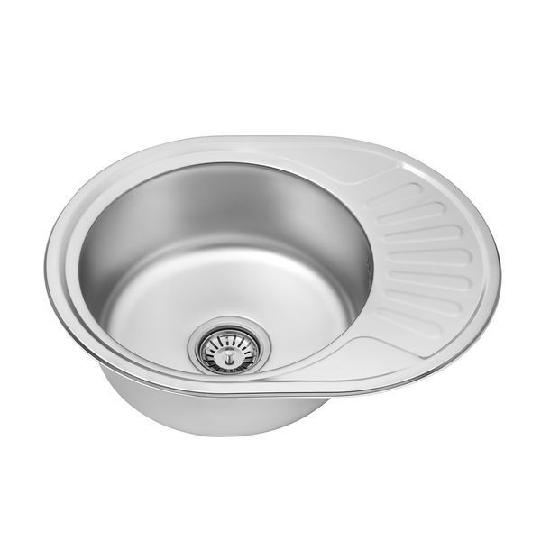 Кухонна мийка Kroner KRP Satin - 5745 (0.8 мм) CV022775 фото