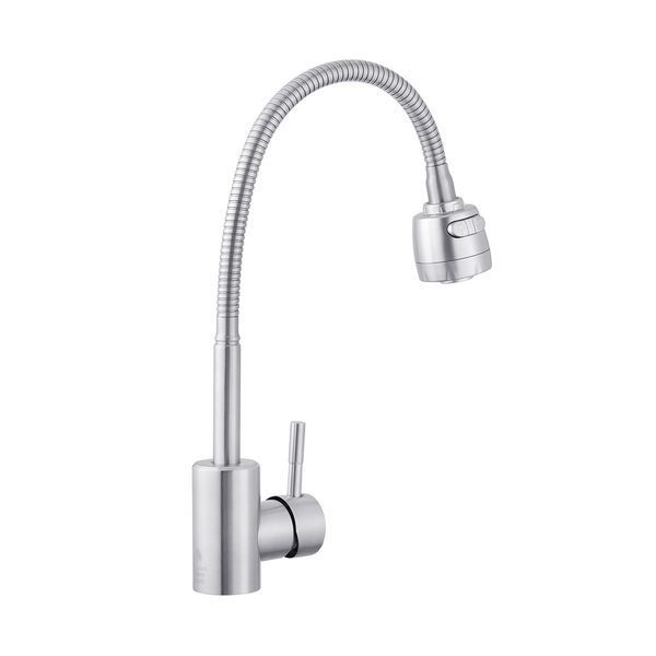Змішувач для кухні з гнучким виливом Agua Acero - INOX035-2 CV023291 фото