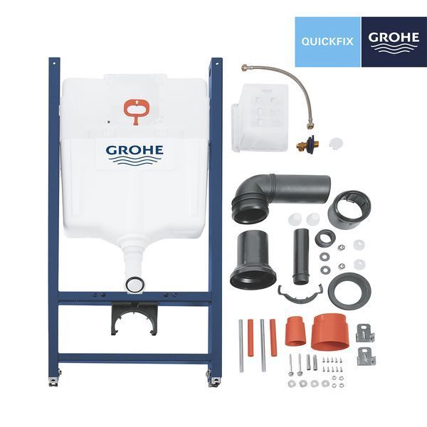Комплект 4 в 1: Інсталяція Grohe Rapid SL 38840000 з панеллю змиву Even 38966000 + Унітаз безободковий A534UF Rimless з сидінням Slim Soft Close дюропласт (UA38840966A) CV033583 фото