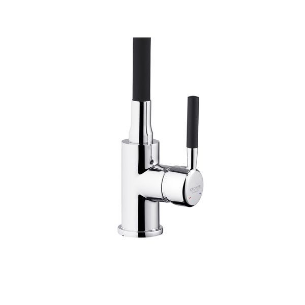 Комплект кухонной мойки Kroner KRP Derby - 5050HM Brush BLK ST27255 фото