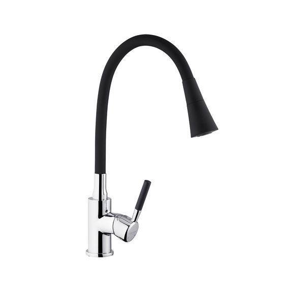 Комплект кухонной мойки Kroner KRP Derby - 5050HM Brush BLK ST27255 фото