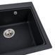 Гранітна мийка для кухні Platinum 5852 VESTA матовий Карбон 39965 фото 3
