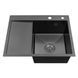 Комплект кухонной мойки Kroner KRP Schwarze 6350RHM PVD ST4303 SL42139 фото 4