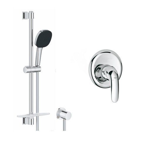 Душова система Grohe Euroeco з гарнітуром Vitalio Comfort 110 та шланговим підключенням 3274226929 CV036744 фото