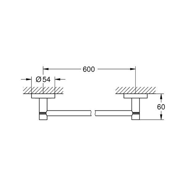 Тримач для рушників Grohe QuickFix Start 411782430 CV034592 фото
