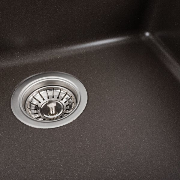 Гранитная мойка для кухни Platinum 5852 VESTA матовая Темная скала 40347 фото