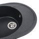 Гранітна мийка для кухні Platinum 5847 ONYX матовий Карбон 39963 фото 3