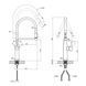 Комплект кухонной мойки Valeso 60х50HM PVD Kitchen Line Grafite SL73246 фото 11