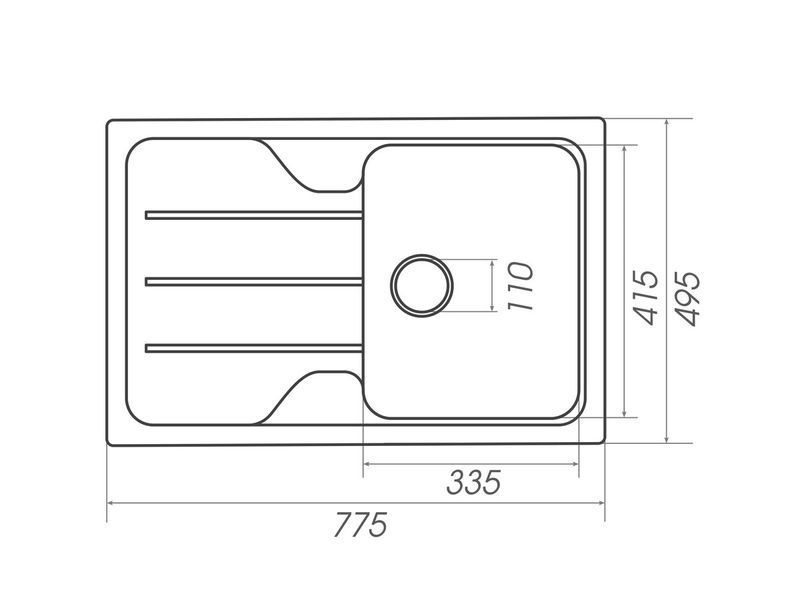 Гранитная мойка для кухни Platinum 7850 VERONA матовая Микс 3572 фото