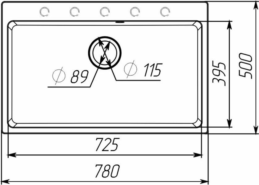 Гранітна мийка для кухні VALESO 7850 Bogema матова Дюна 49293 фото