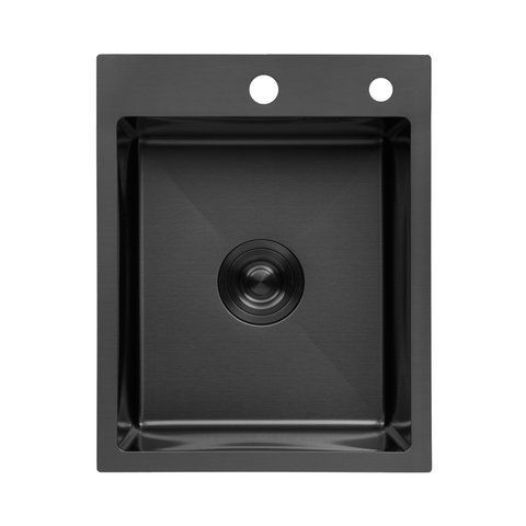 Кухонная мойка Kroner KRP PVD Schwarze - 4050HM (3,0/1,0 мм) CV035374 фото