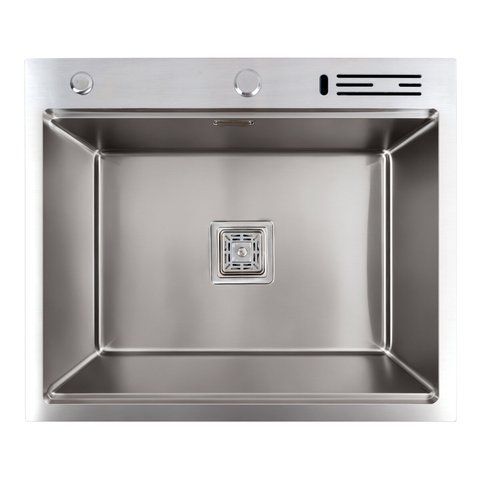 Кухонная мойка 60*50 нержавейка Platinum Handmade с подставкой для ножей 41547 фото