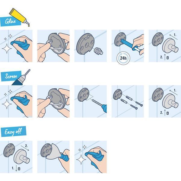 Тримач для рушників Grohe QuickFix Start Cube 41089000 CV034594 фото
