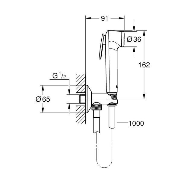 Набор для гигиенического душа Grohe Tempesta-F Trigger Spray 30 26358000 CV032470 фото