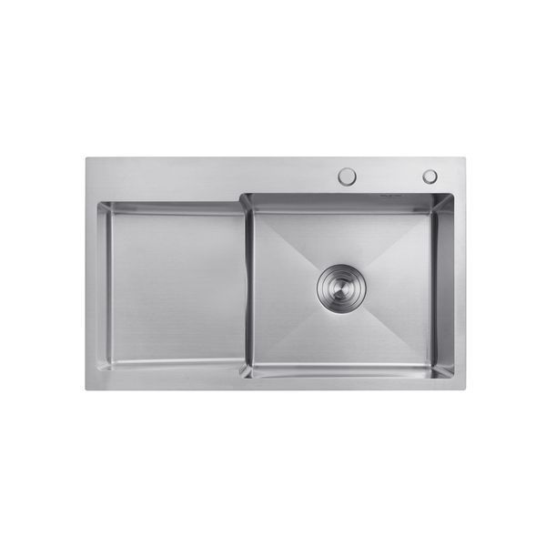 Комплект кухонної мийки Kroner KRP Geb&uuml;rstet - 7848RHM (3/1 мм) ST0300222 фото