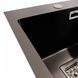 40*50 Мийка PVD чорна Platinum Handmade HSBB (квадратний сифон, 3.0,/1.0) 40627 фото 6