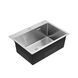 Комплект кухонной мойки Kroner KRP Derby - 5843HM Brush BLK ST27280 фото 5