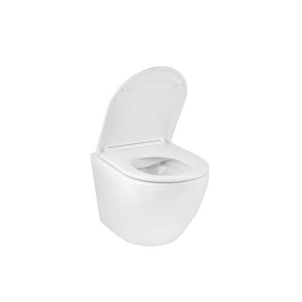 Комплект 4 в 1: Інсталяція GROHE Solido 3 в 1 3884966Q + Унітаз безобідковий Kroner Harz WHI493736 RIMLESS з сидінням Slim Duroplast/Soft-close/ Quick relase KH493736WHIR (3884966KH493736) CV033601 фото