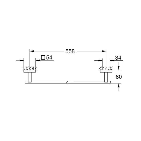 Тримач для рушників Grohe QuickFix Start Cube 410892430 CV034596 фото