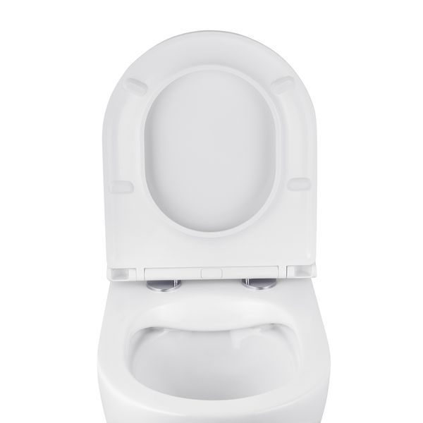 Комплект 4 в 1: Інсталяція GROHE Solido 3 в 1 3884966Q + Унітаз безобідковий Kroner Harz WHI493736 RIMLESS з сидінням Slim Duroplast/Soft-close/ Quick relase KH493736WHIR (3884966KH493736) CV033601 фото