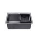 Комплект кухонної мийки KRP Schwarze - 5843HM PVD ST044320 фото 5