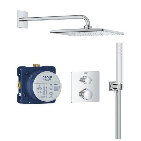 Душова система прихованого монтажу термостатична Grohe QuickFix Precision Grohtherm Cube 34881000 CV034331 фото