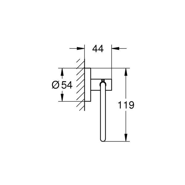 Держатель для туалетной бумаги Grohe QuickFix Start 412002430 CV032152 фото