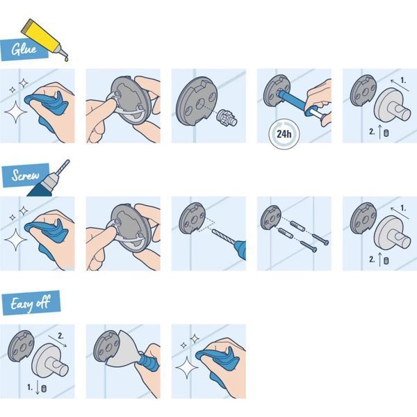 Полка для душа Grohe QuickFix Start Cube угловая с крючками 41106000 CV035416 фото