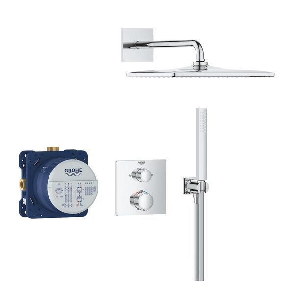 Душова система прихованого монтажу термостатична Grohe QuickFix Precision Grohtherm Cube 34881000 CV034331 фото