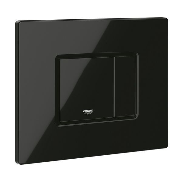 Комплект 4 в 1: Инсталляция Grohe Solido 2 в 1 38971000 + Панель смыва для унитаза Grohe Even Black 38966KV0 + Унитаз подвесной безобедочный Kroner Eifel WHI483429 TORNADO с сиденьем Slim Duroplast / Soft KE483429WHIT(38971966KV0KE48T) CV036753 фото